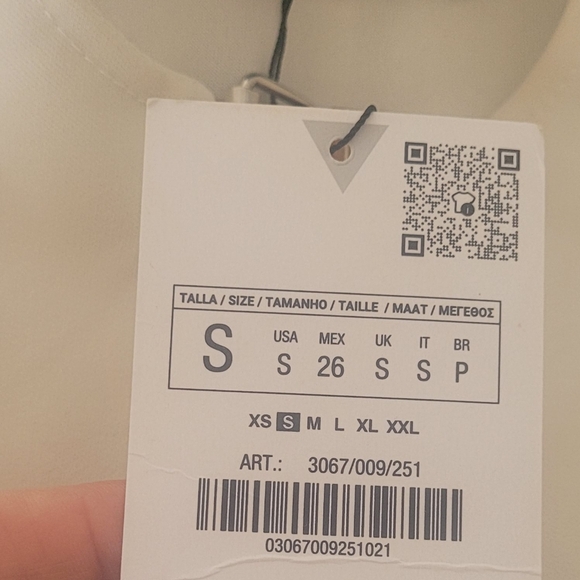 Zara NWT strap fitted body suit in white 3available in small - Picture 8 of 10